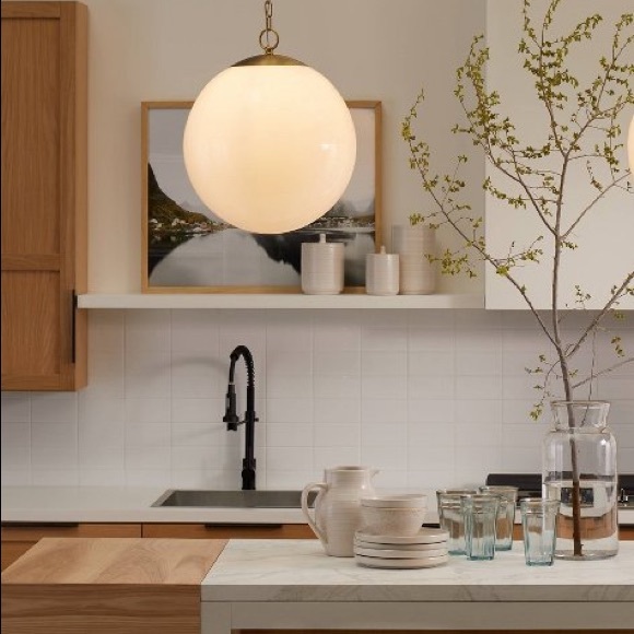 Studio Mcgee New Milk Glass Ceiling 